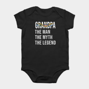 Grand Father Virgin Islander Grandpa The Man The Myth The Legend - Gift for Virgin Islander Dad With Roots From  Virgin Islands Baby Bodysuit